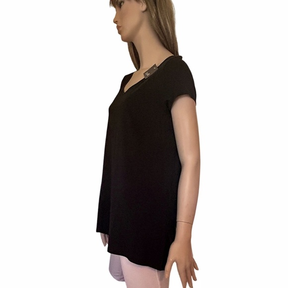 J. Jill Elliptical Tee Tank T Shirt Pima Cotton Short Sleeve V-Neck Relaxed Fit - Picture 8 of 15